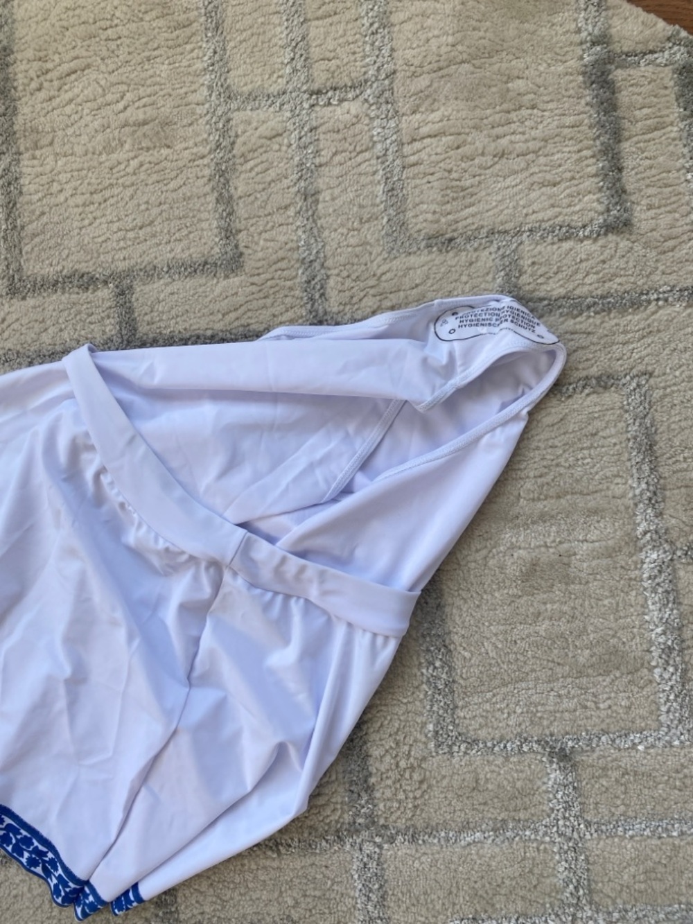 Rotita Blue & White Floral Tankini Set - Tummy Control Swimdress Skort NWOT - Picture 9 of 11